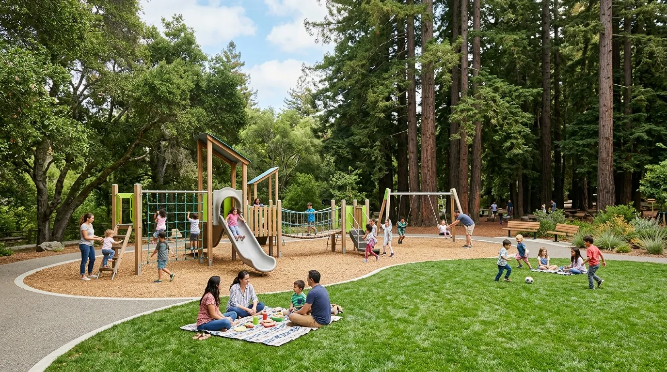 Family playground in Redwood City