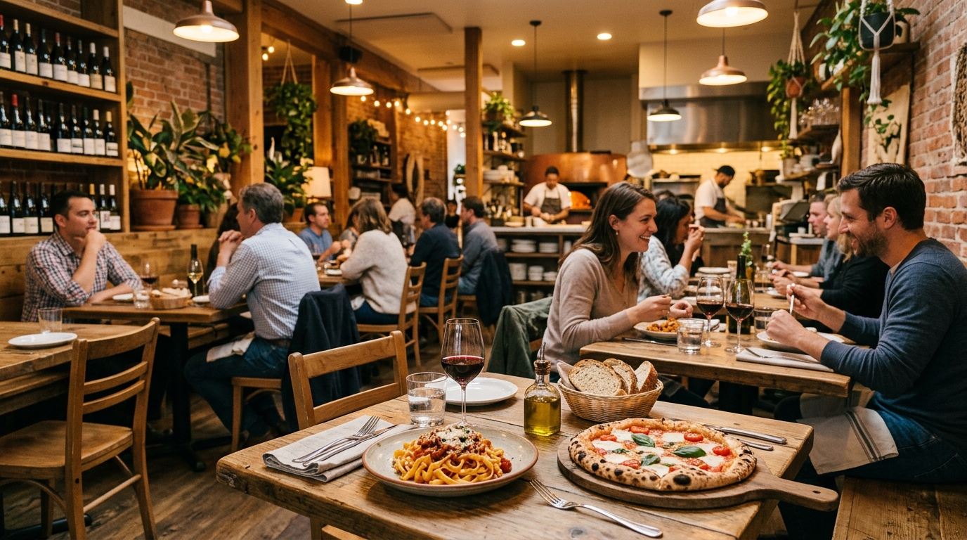 Modern restaurant in Redwood City
