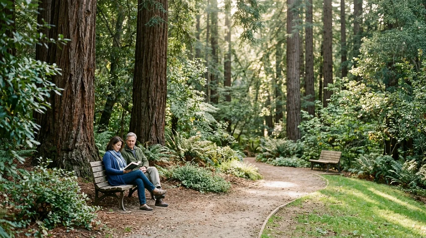 Quiet green space in Redwood City