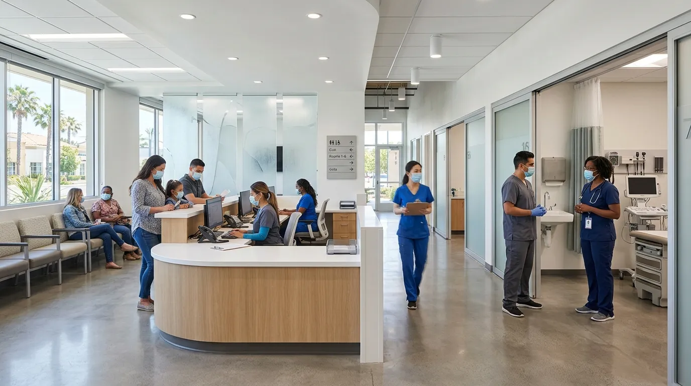 Urgent care setting in Redwood City