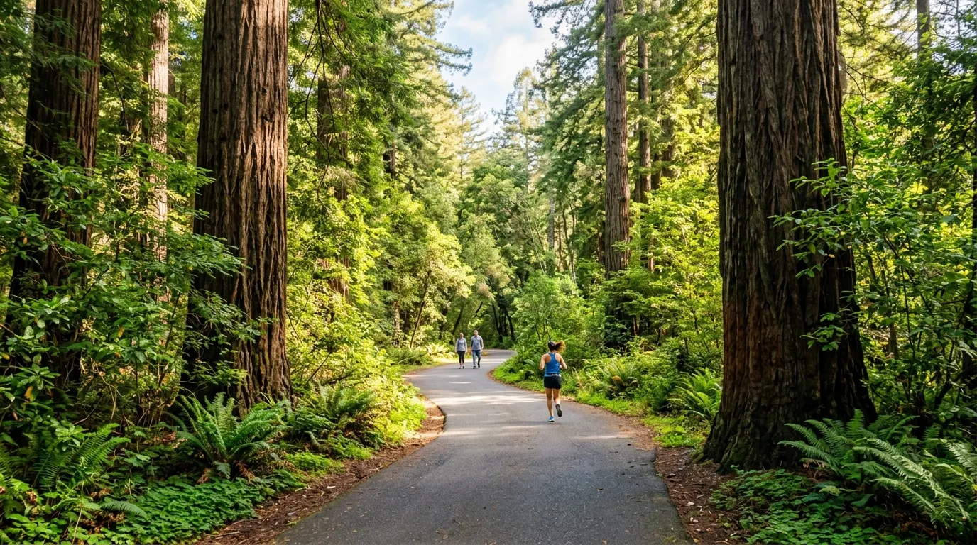 Walking path in Redwood City